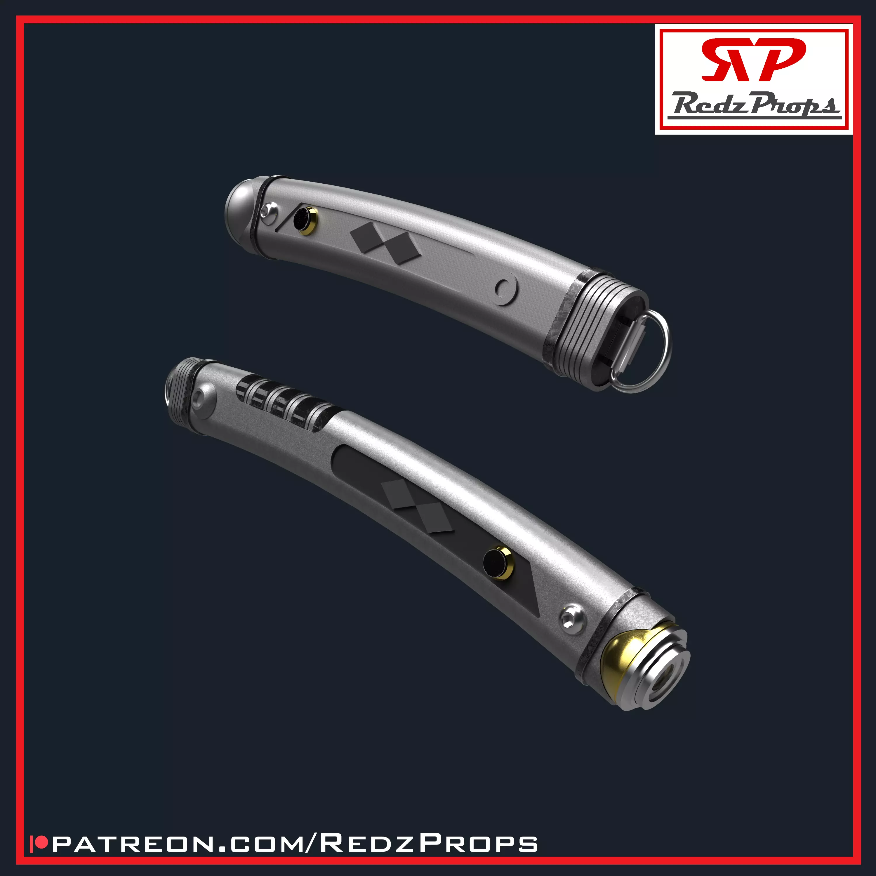 Ahsoka Lightsaber Cosplay Prop 3D print model_0