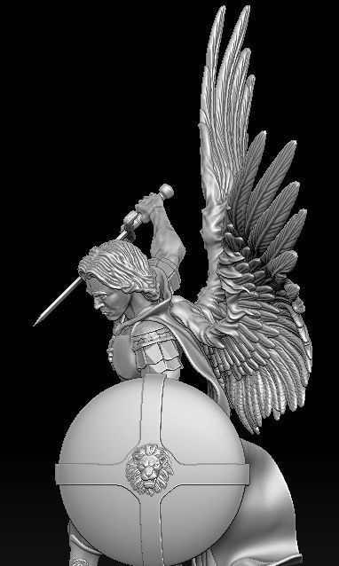Archangel Michael - Arcangel Miguel Statue 3D model 3D print model_16