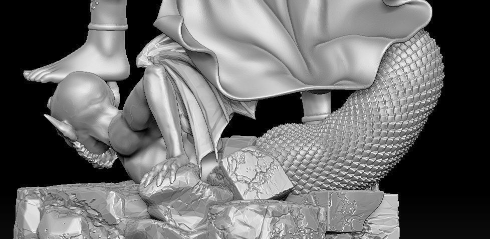 Archangel Michael - Arcangel Miguel Statue 3D model 3D print model_14