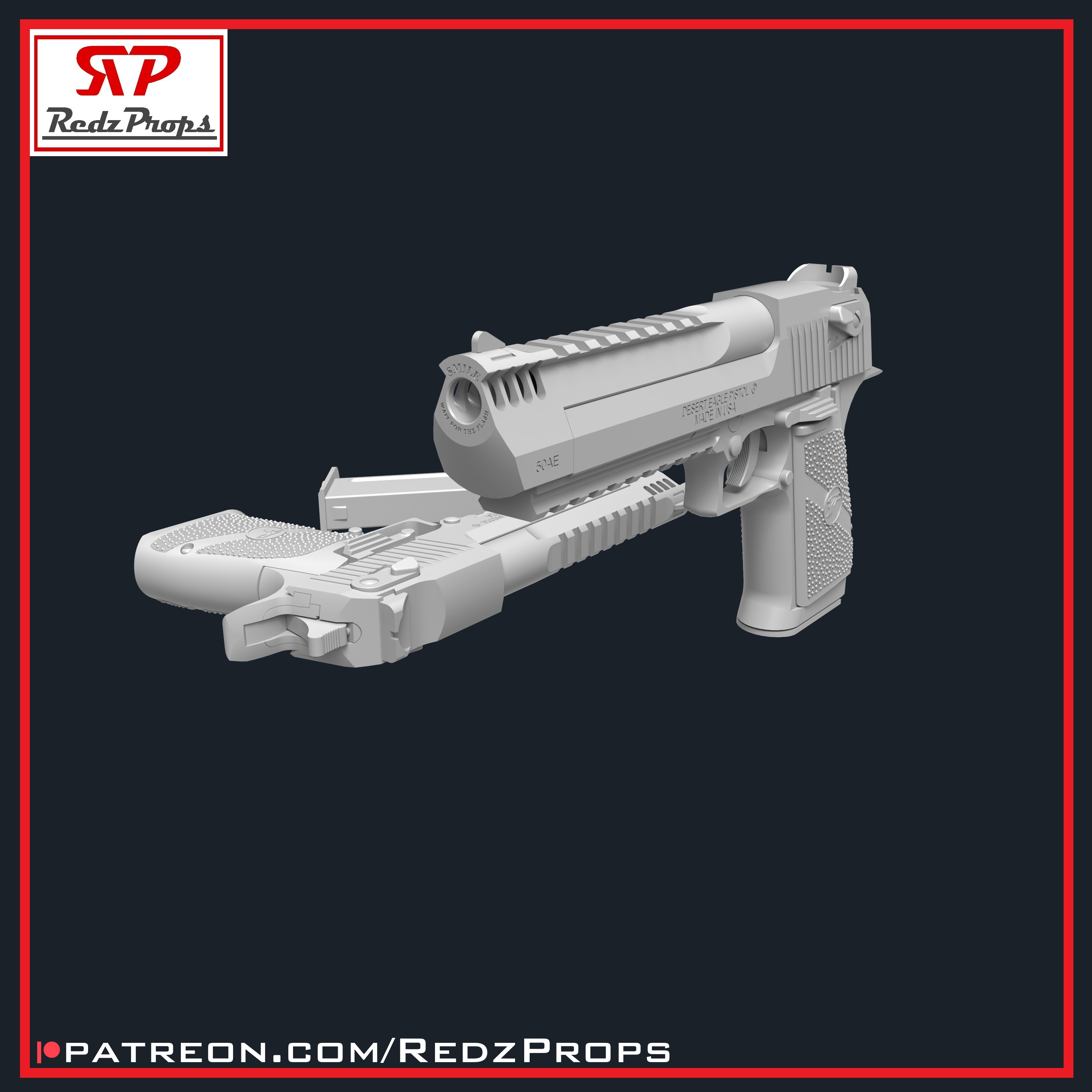 Deadpool 3 Eagles Cosplay Prop 3D print model_8