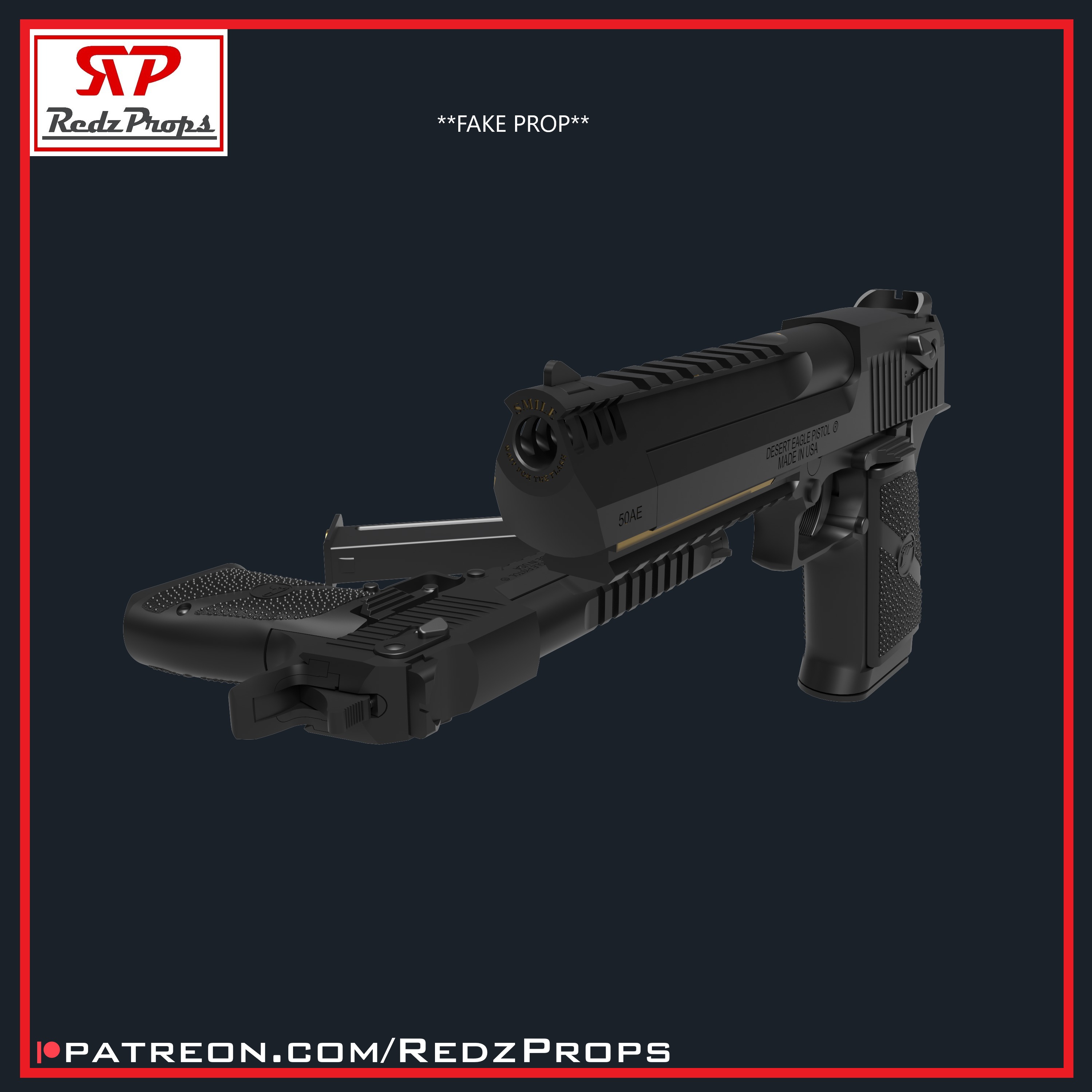 Deadpool 3 Eagles Cosplay Prop 3D print model_3