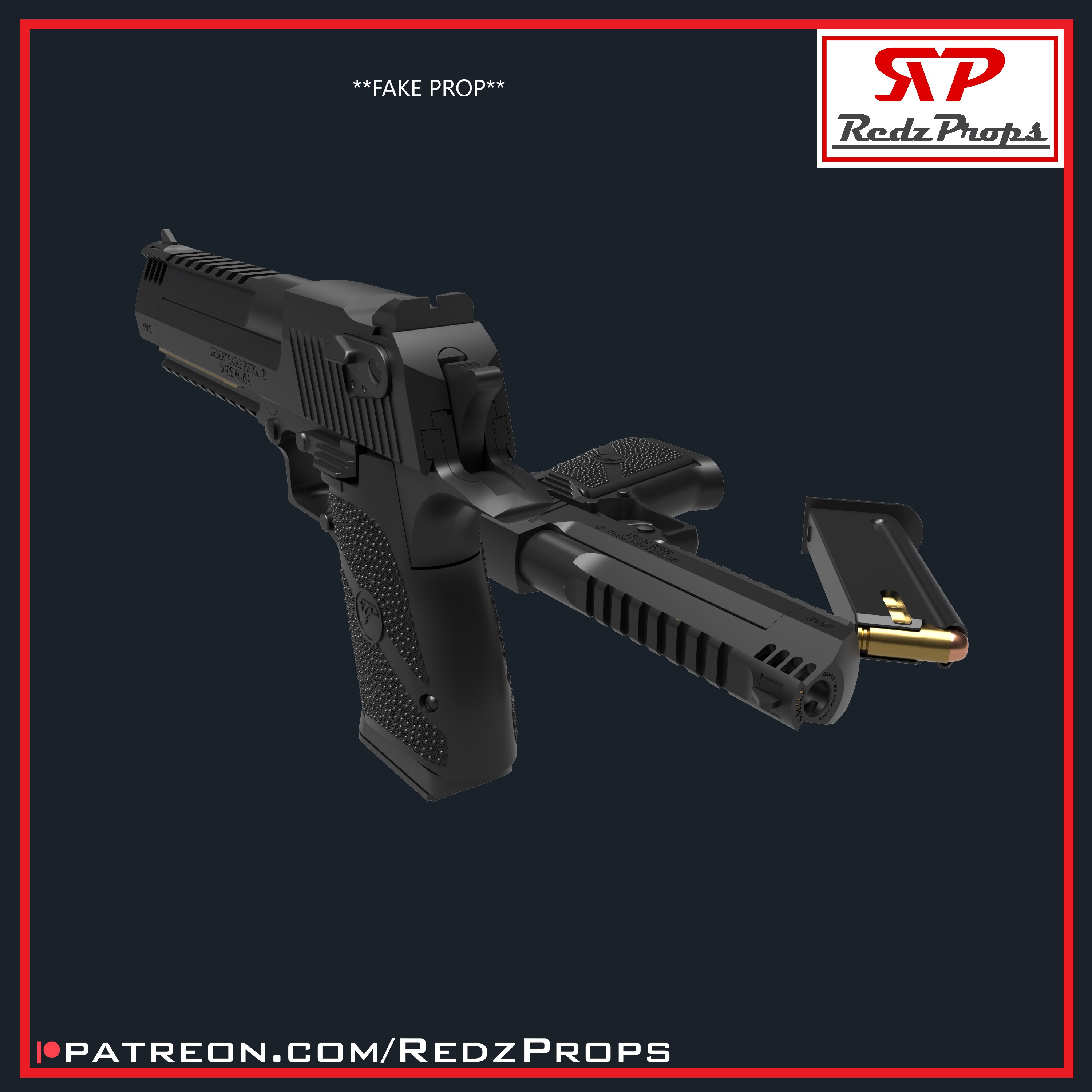 Deadpool 3 Eagles Cosplay Prop 3D print model_4