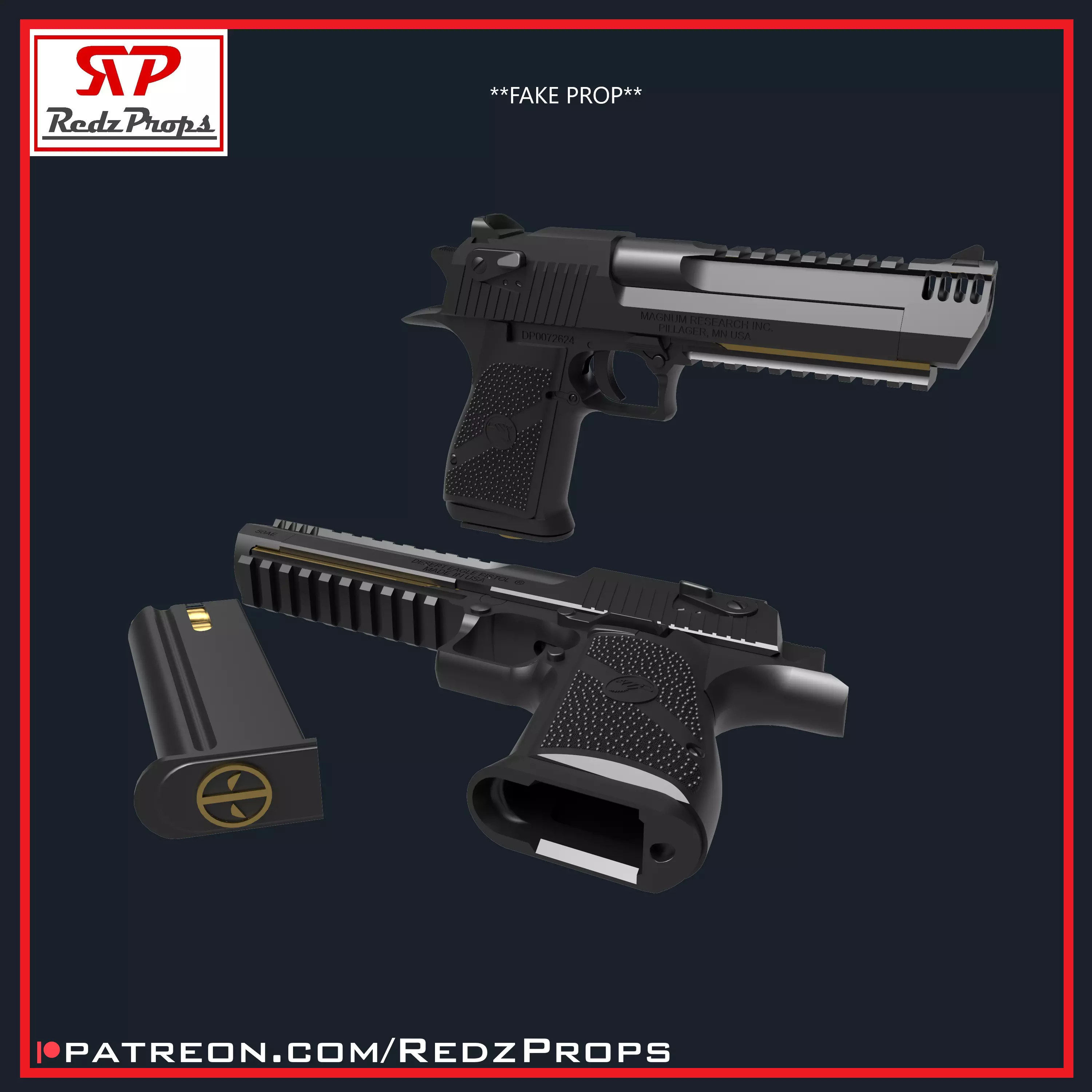 Deadpool 3 Eagles Cosplay Prop 3D print model_0