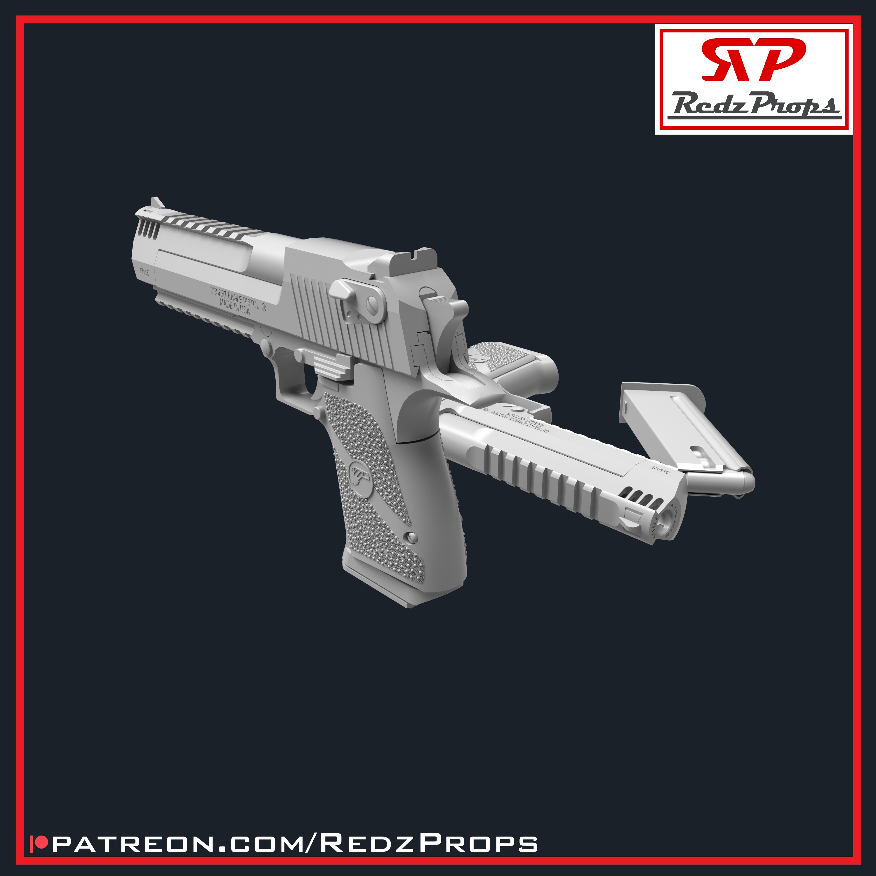 Deadpool 3 Eagles Cosplay Prop 3D print model_7