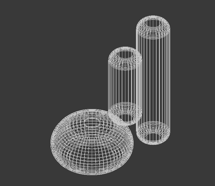 round theme vase a6 3D model_4