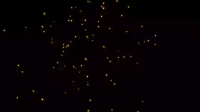 Fireflies Effect Light Looping 3D Animation