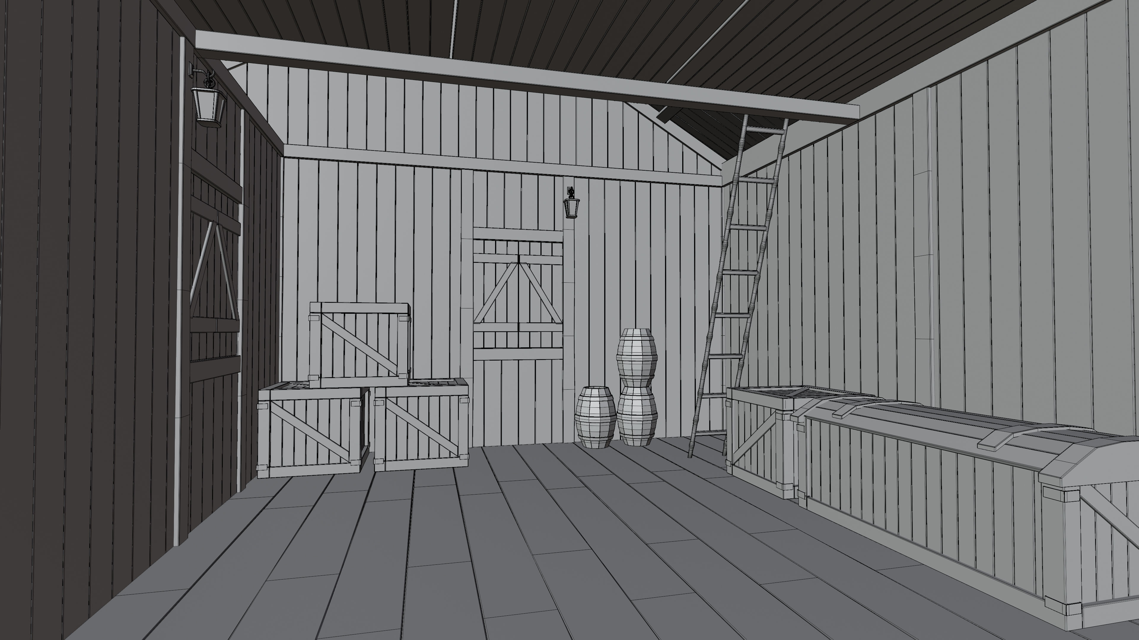 Medieval Fantasy House 02 3D model_13