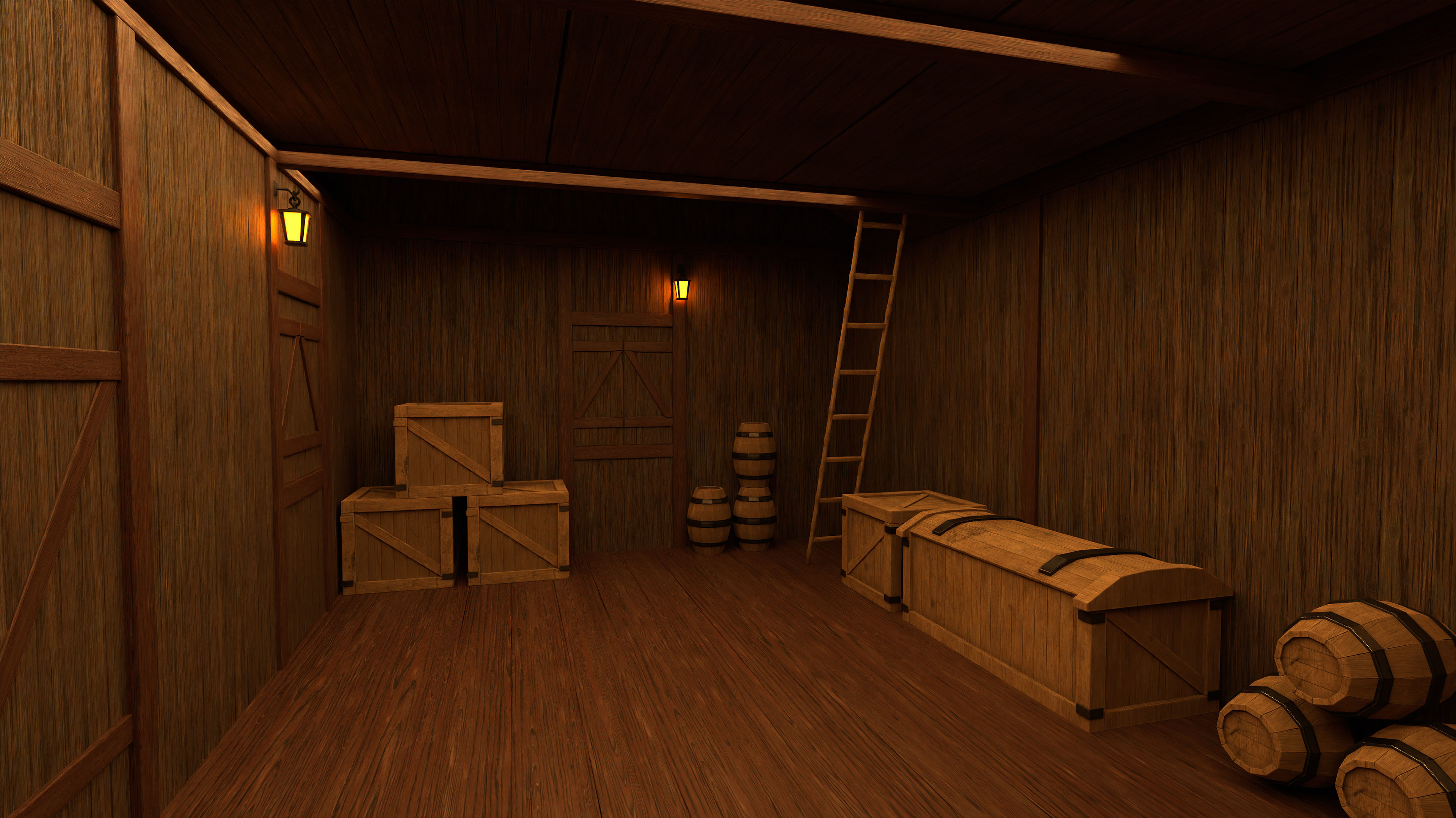 Medieval Fantasy House 02 3D model_6