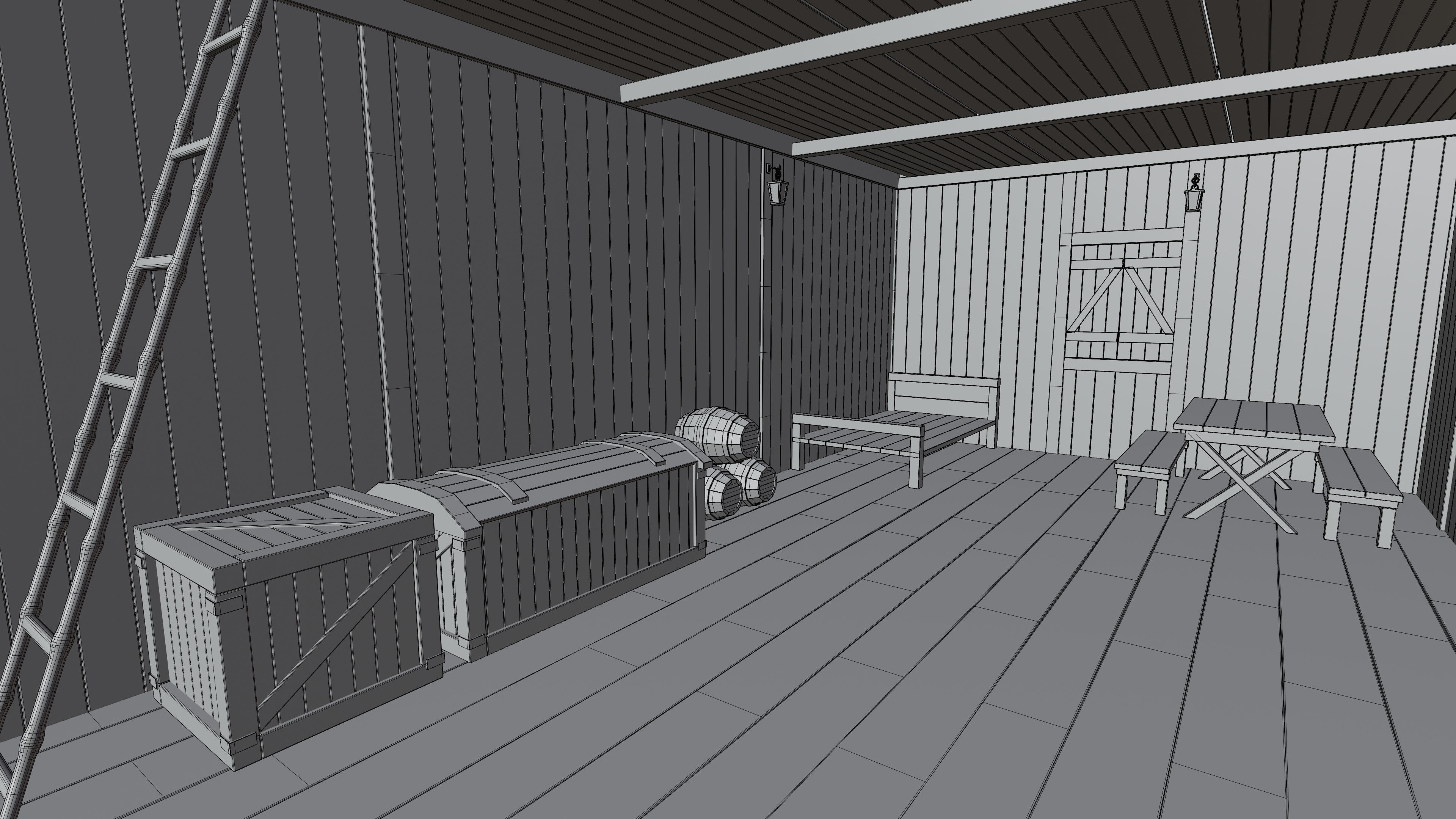 Medieval Fantasy House 02 3D model_14