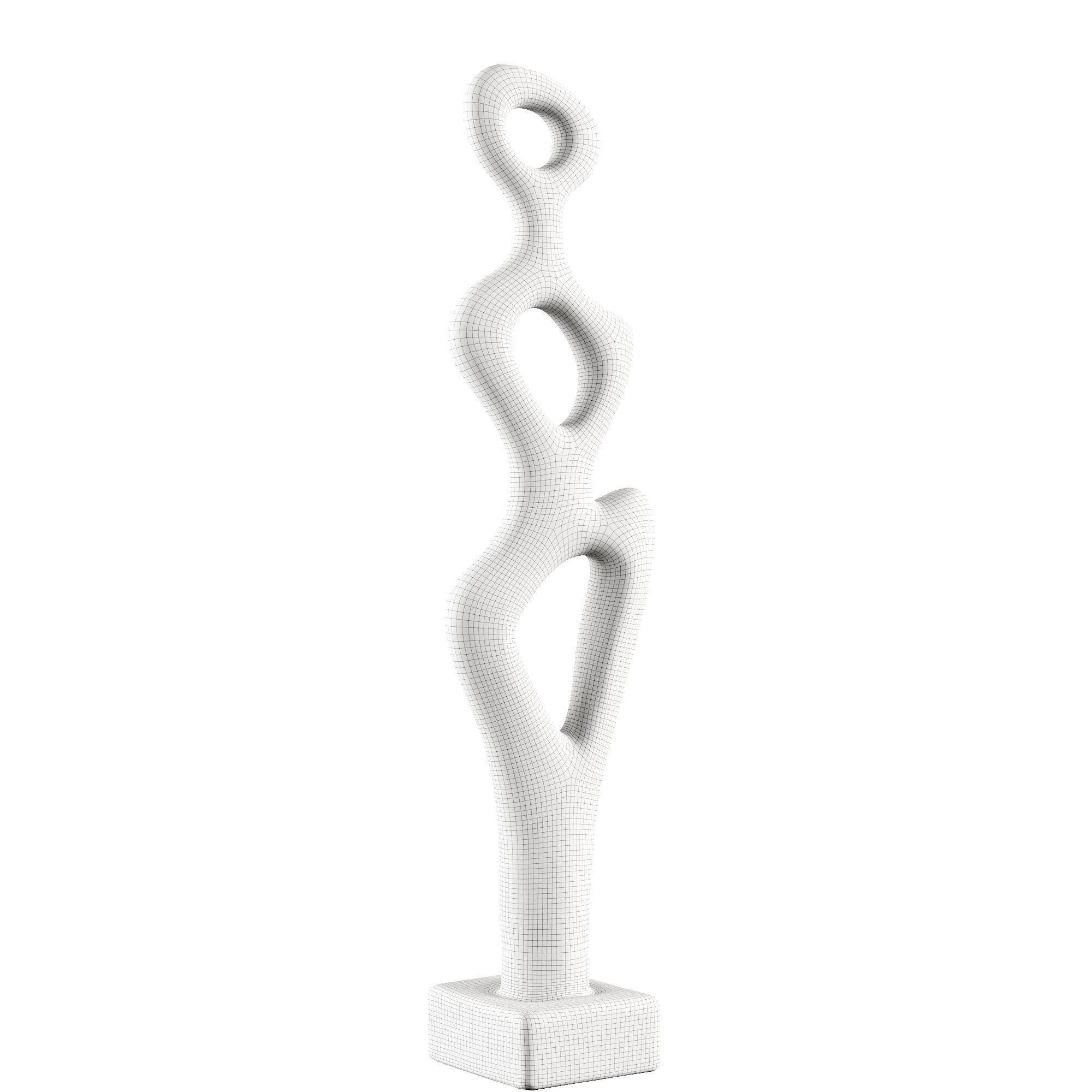 Decorative Abstract Sculpture 02 3D model_5