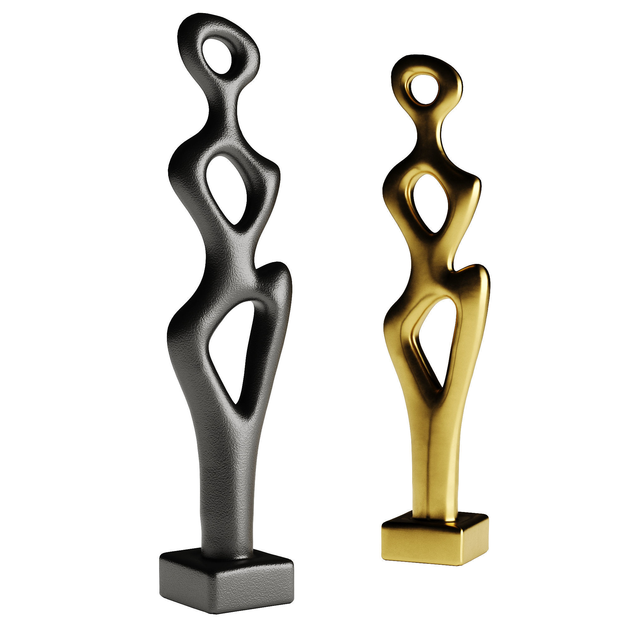 Decorative Abstract Sculpture 02 3D model_1