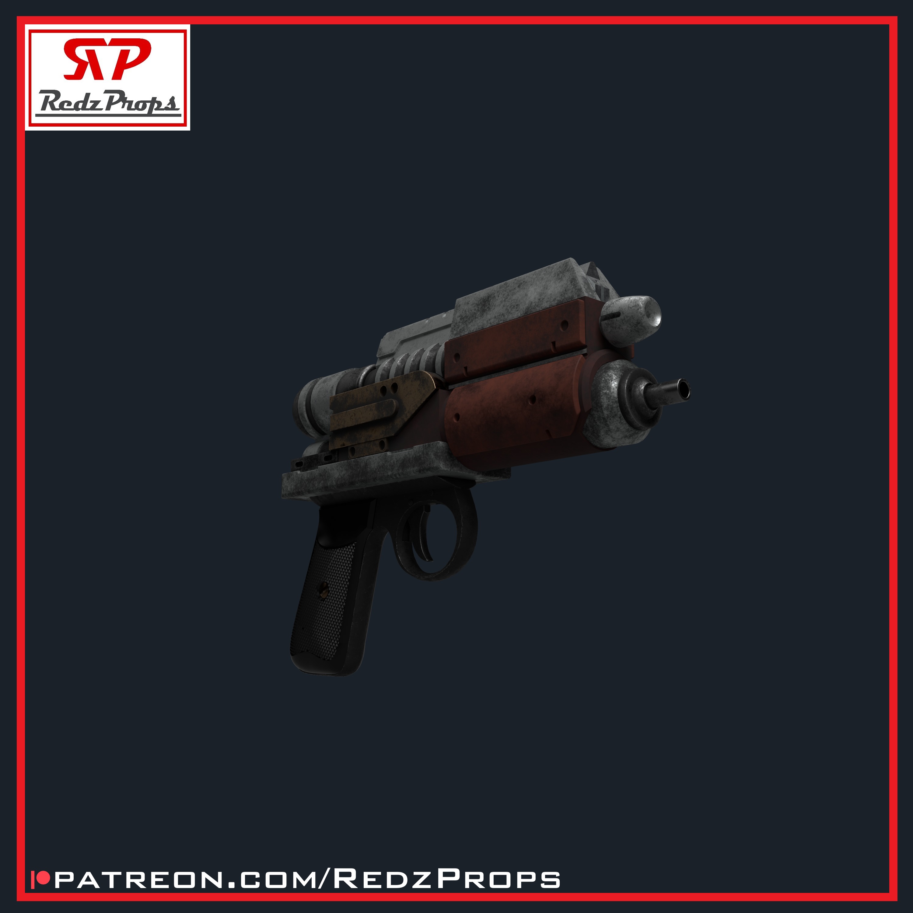 Blurrg 1120 LA Blaster Cosplay Prop 3D print model_2