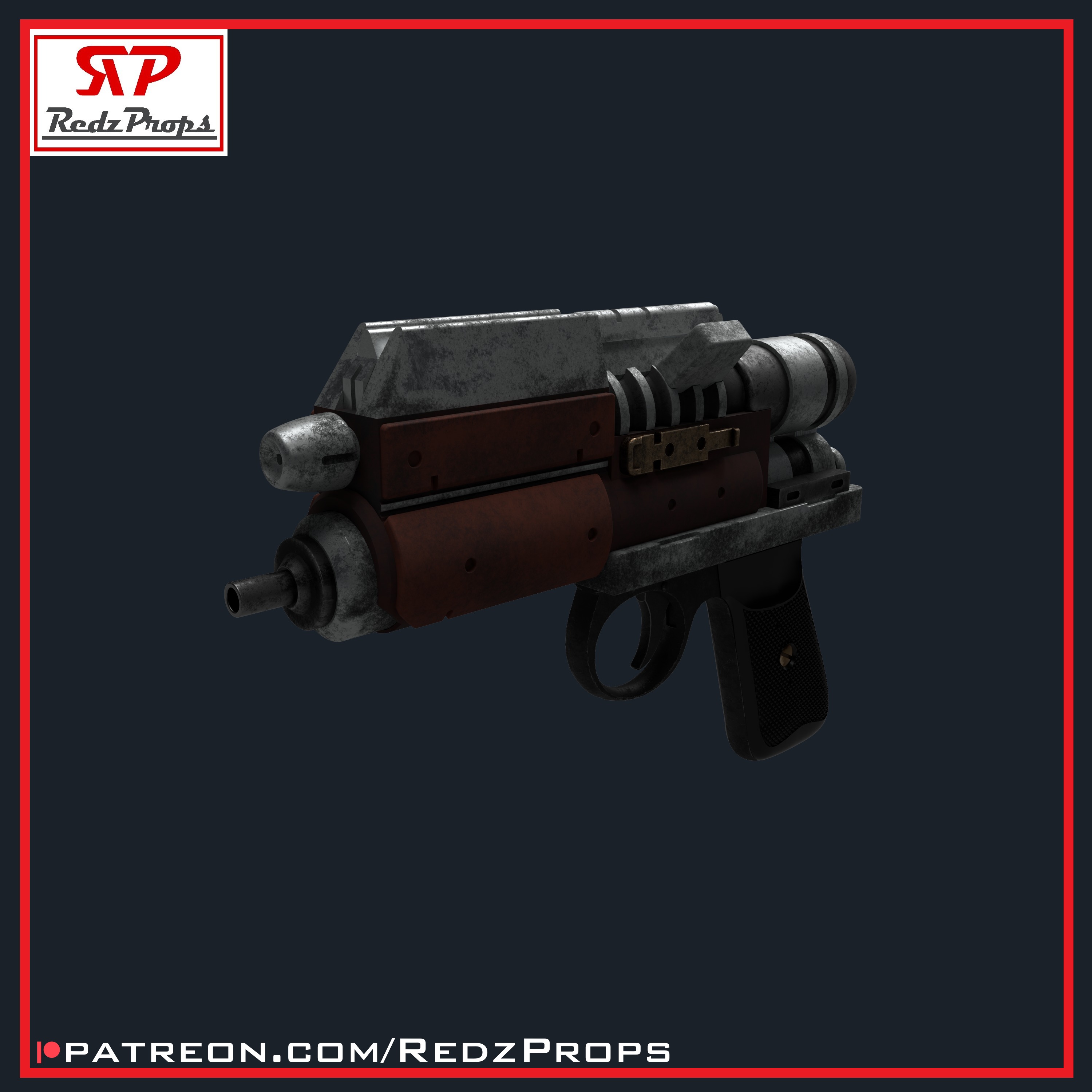 Blurrg 1120 LA Blaster Cosplay Prop 3D print model_1