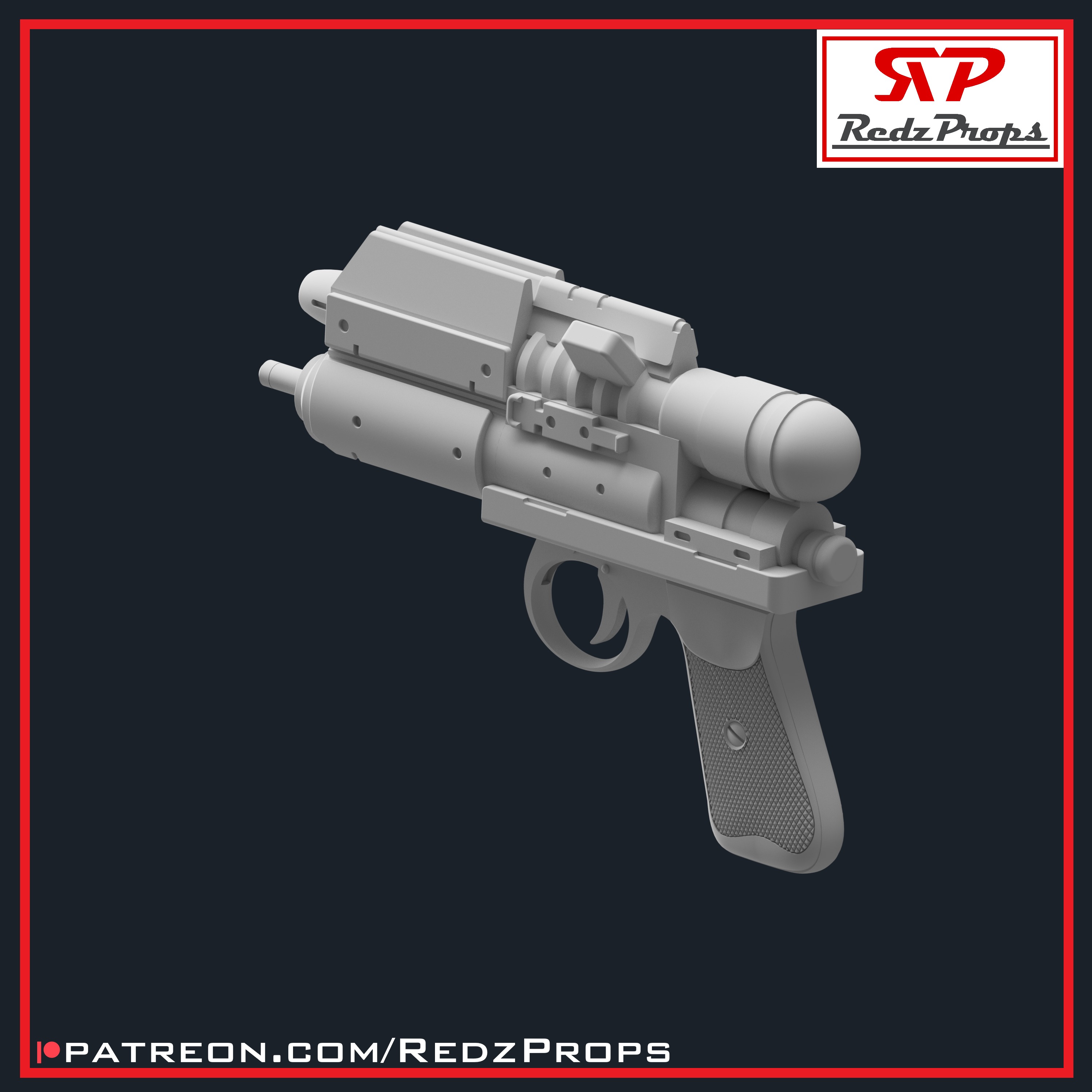 Blurrg 1120 LA Blaster Cosplay Prop 3D print model_7