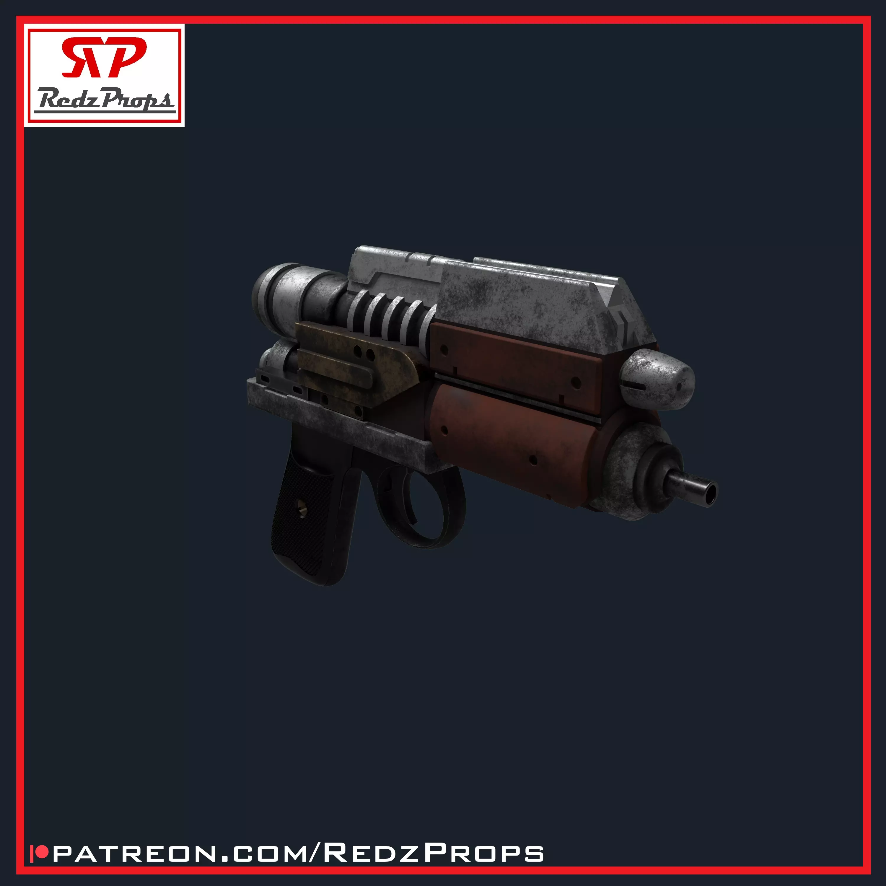 Blurrg 1120 LA Blaster Cosplay Prop 3D print model_0