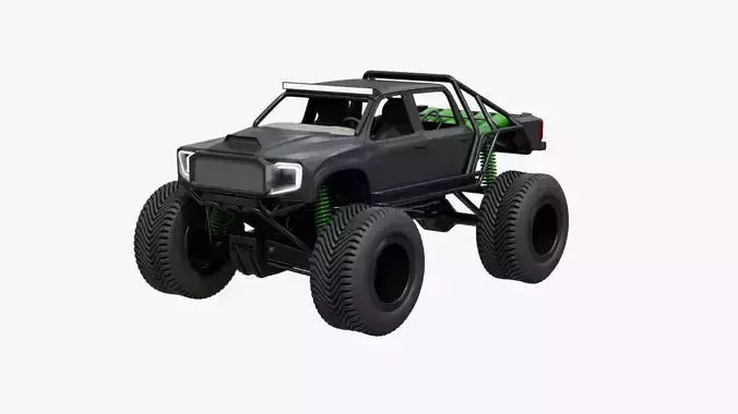 Black Matte Trophy Truck