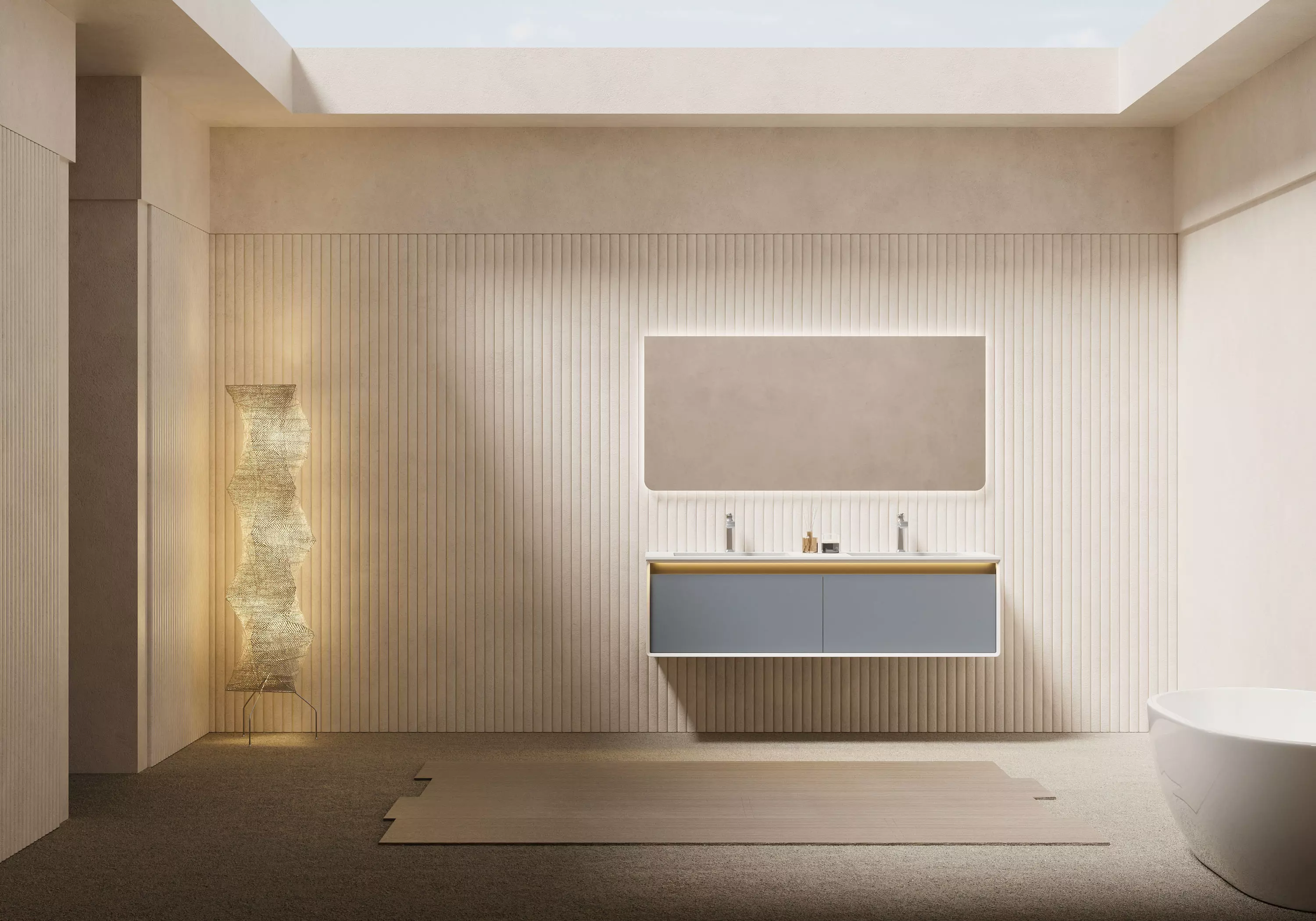 Bathroom scene project wash basin 3D model
