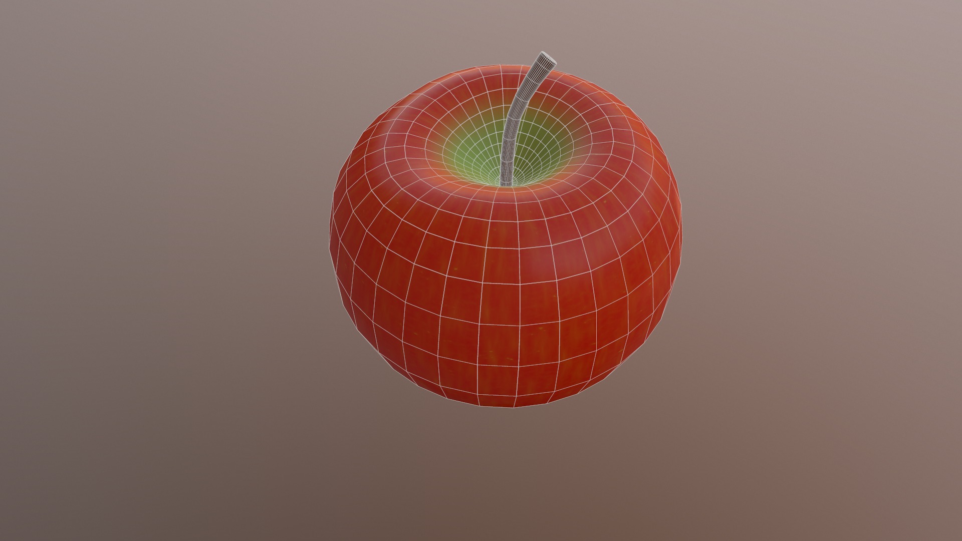 Apple Low Poly 3d model Low-poly 3D model_22