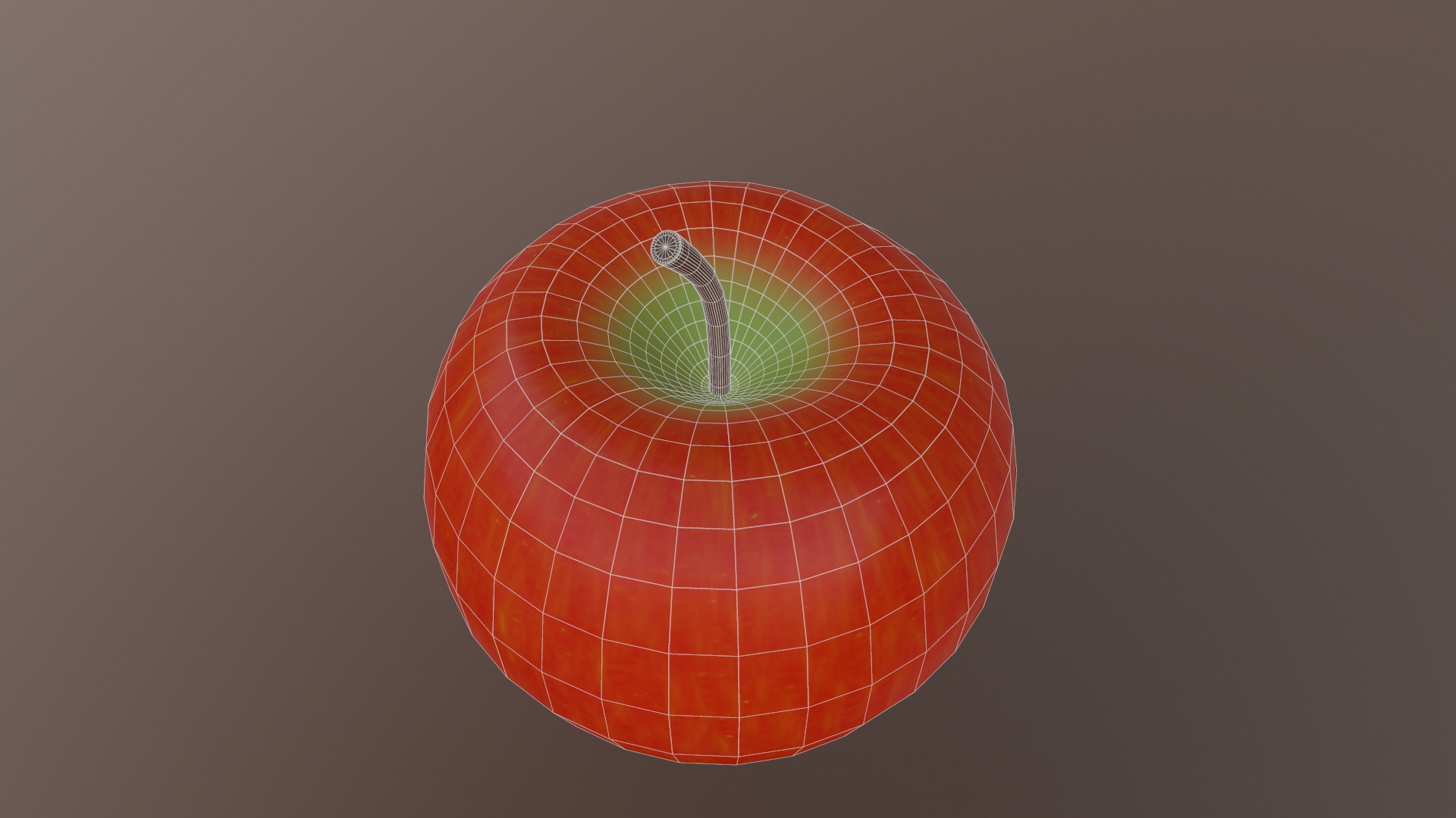 Apple Low Poly 3d model Low-poly 3D model_18