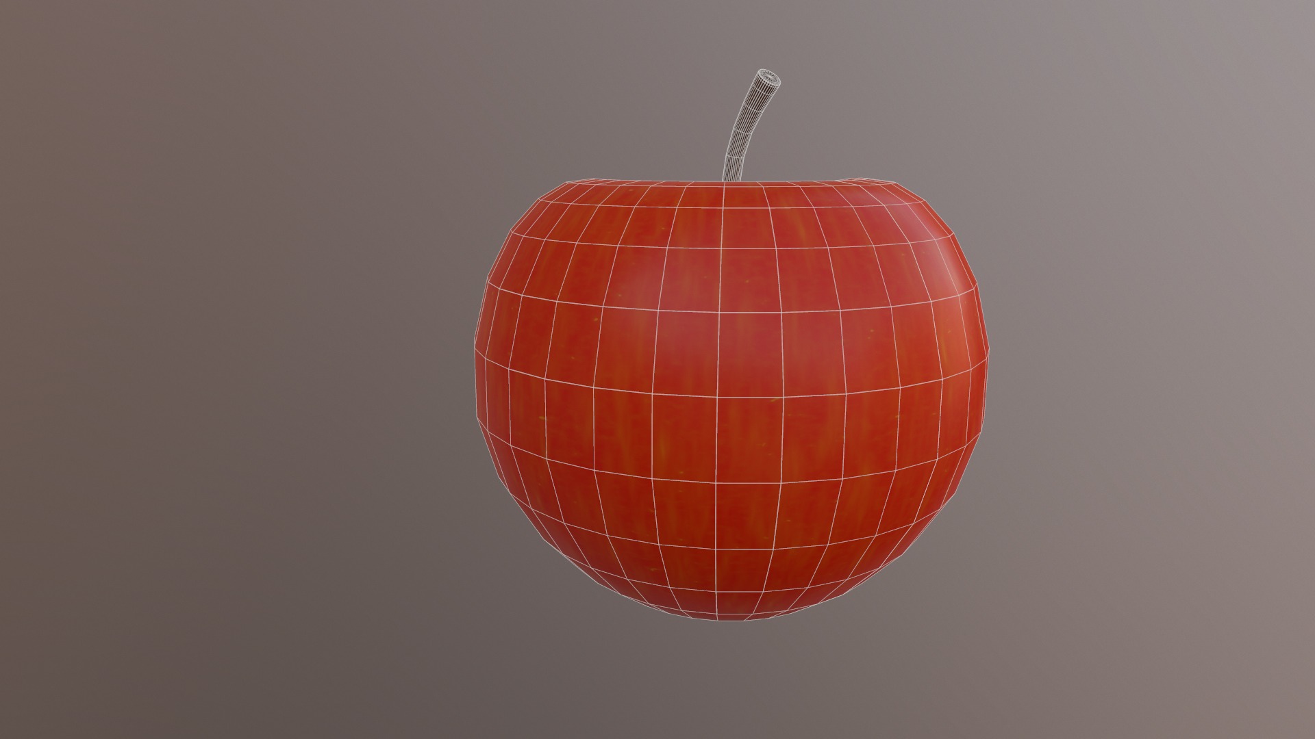 Apple Low Poly 3d model Low-poly 3D model_16