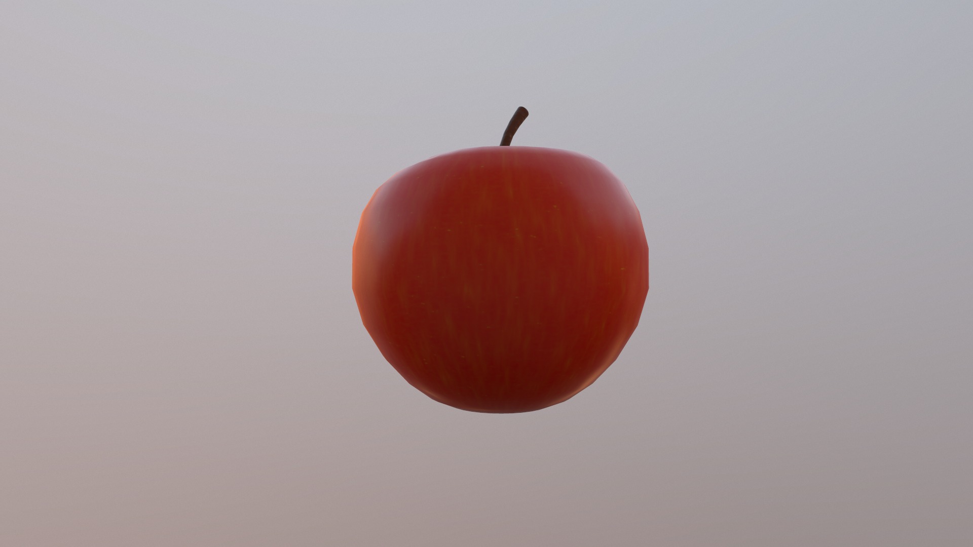 Apple Low Poly 3d model Low-poly 3D model_5