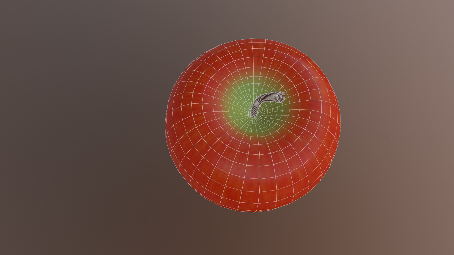 Apple Low Poly 3d model Low-poly 3D model_21