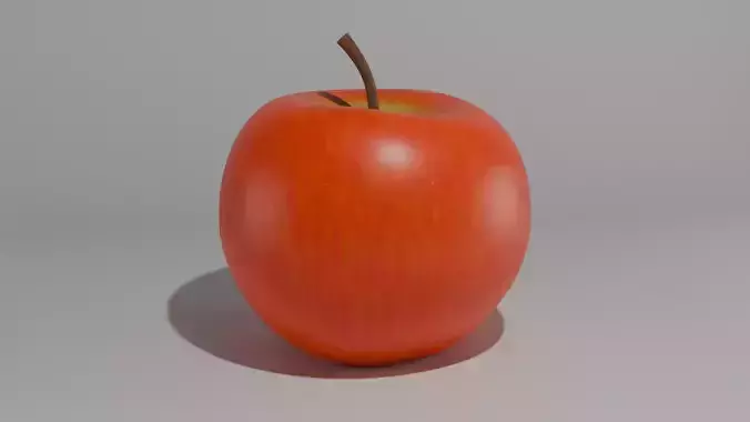  Apple Low Poly 3d model