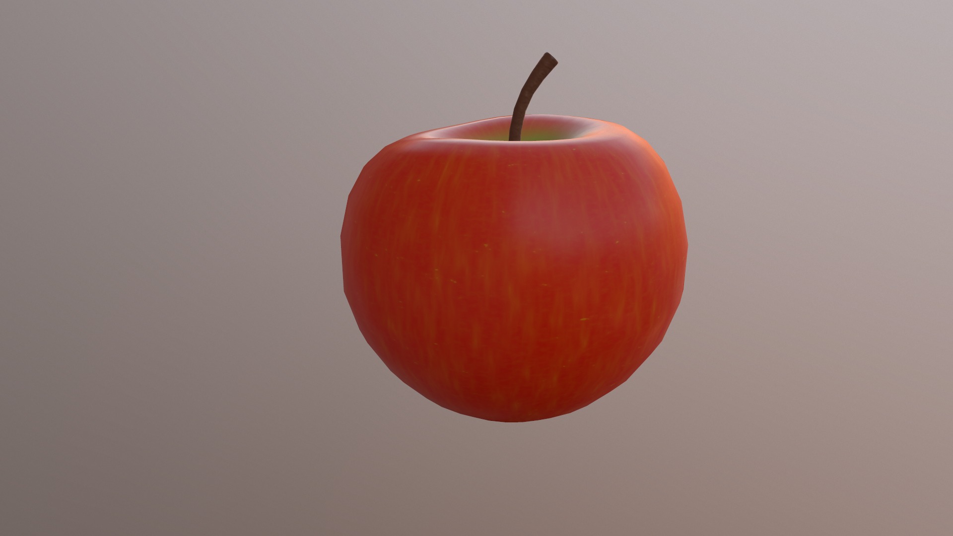 Apple Low Poly 3d model Low-poly 3D model_9