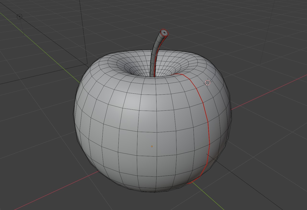 Apple Low Poly 3d model Low-poly 3D model_29