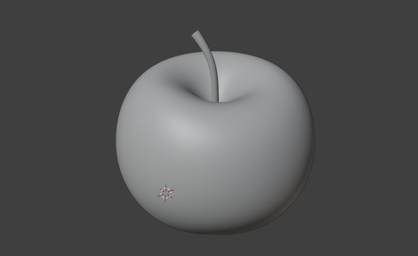 Apple Low Poly 3d model Low-poly 3D model_28