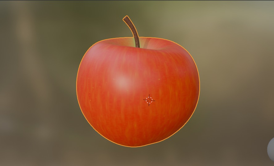 Apple Low Poly 3d model Low-poly 3D model_26