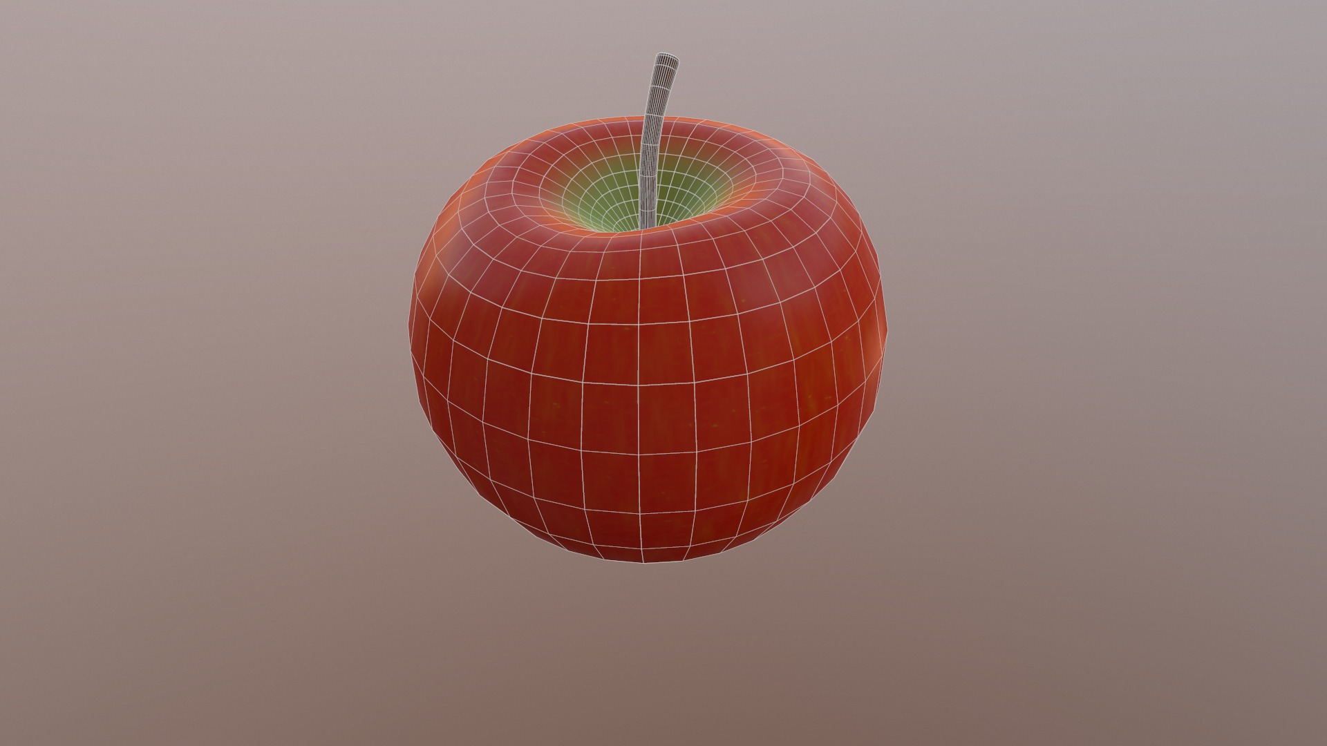Apple Low Poly 3d model Low-poly 3D model_23