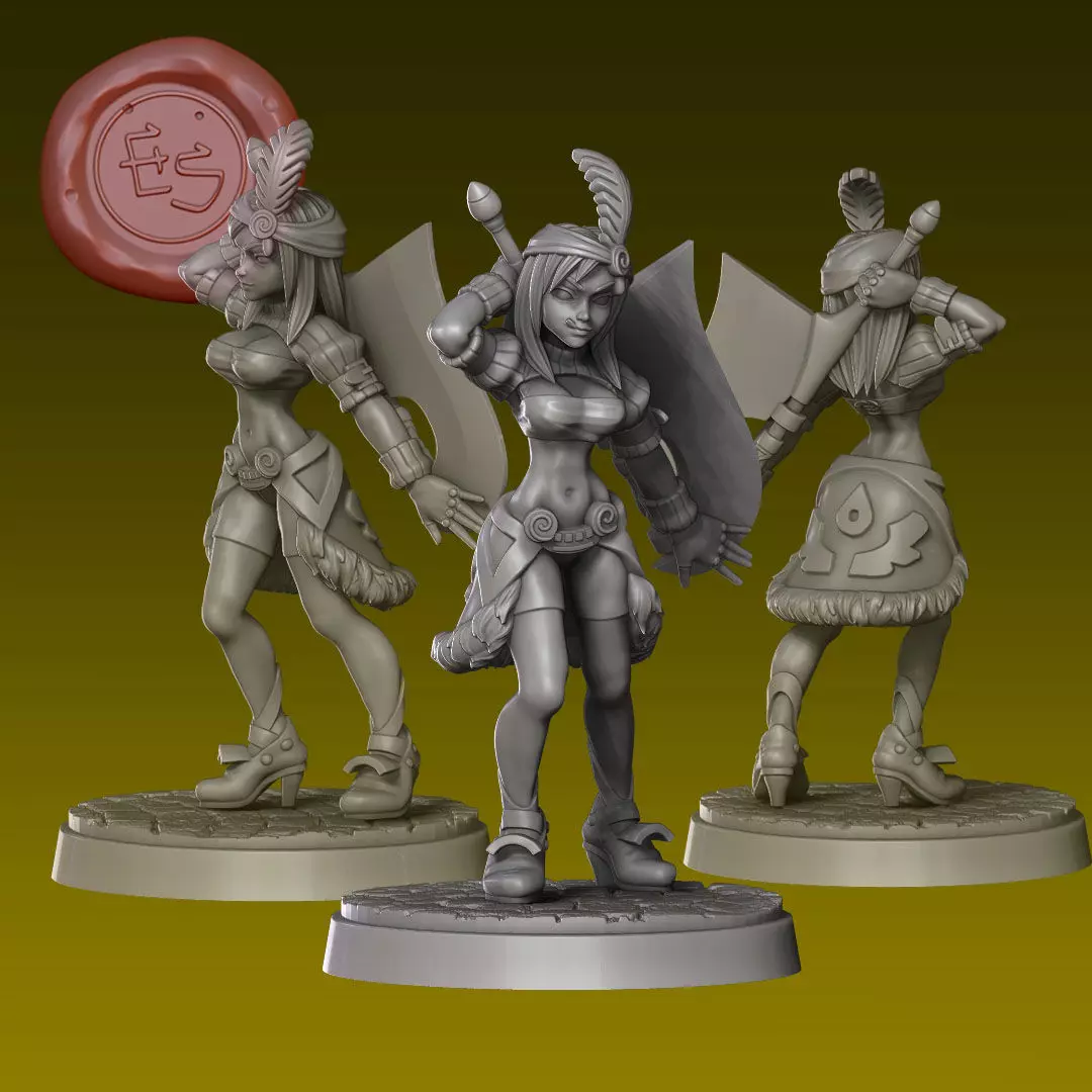 Lani - FFIX - 32mm Miniature 3D print model_0