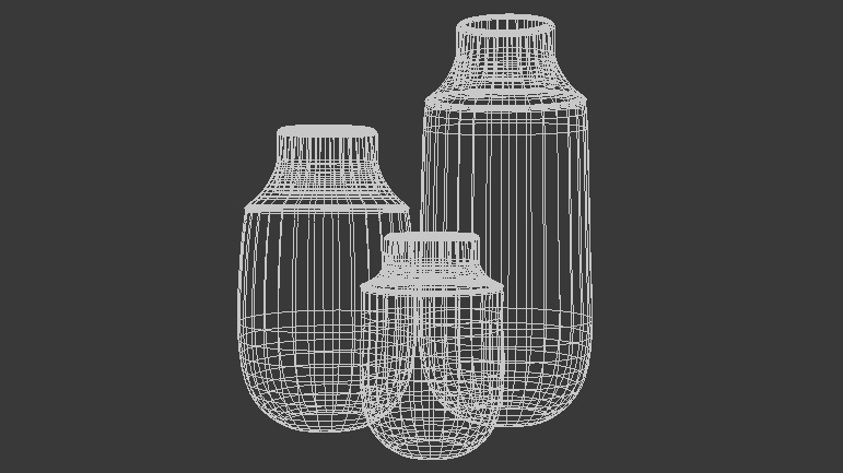 modern vase 08 3D model_3