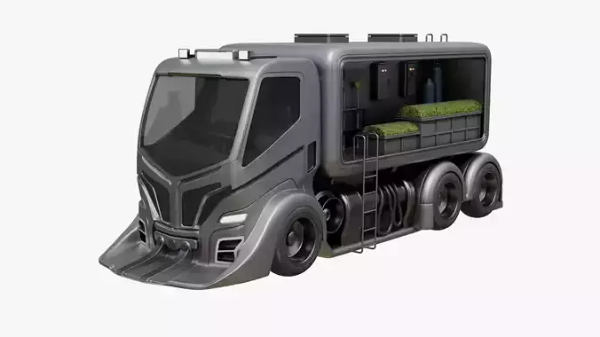 Futuristic Landscaping Truck