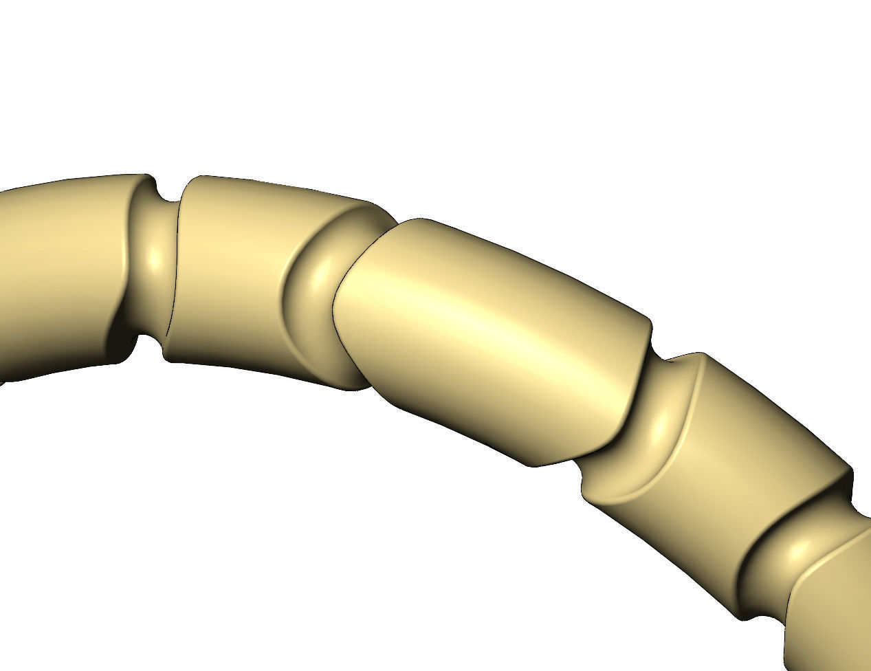 Mirrored Riverstone carving stacker band US sizes 6to11 3D print model_9