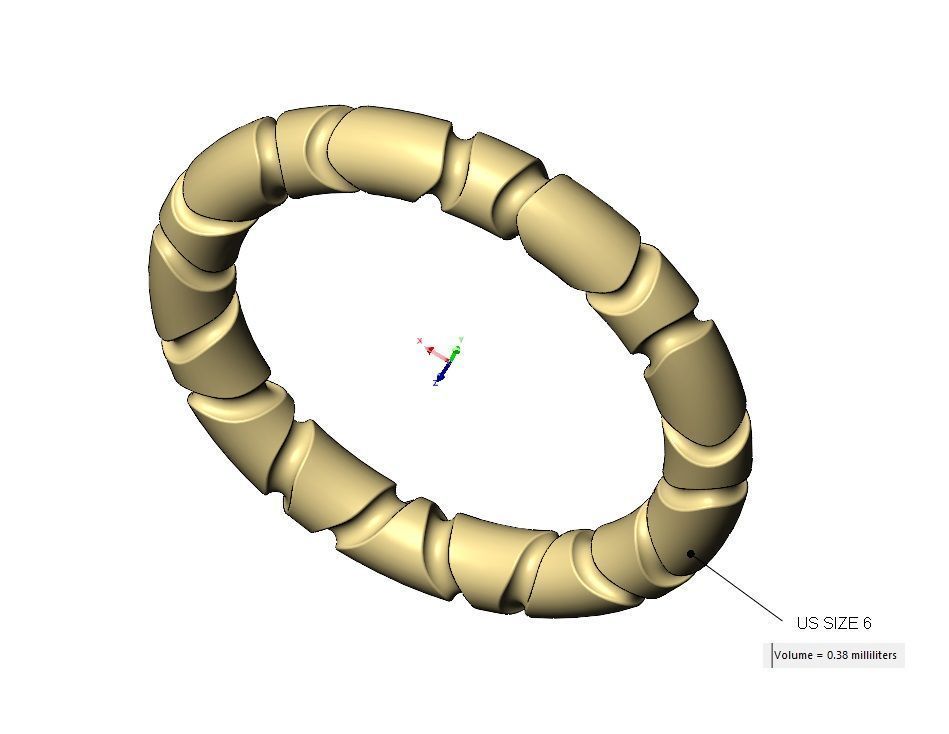 Mirrored Riverstone carving stacker band US sizes 6to11 3D print model_12