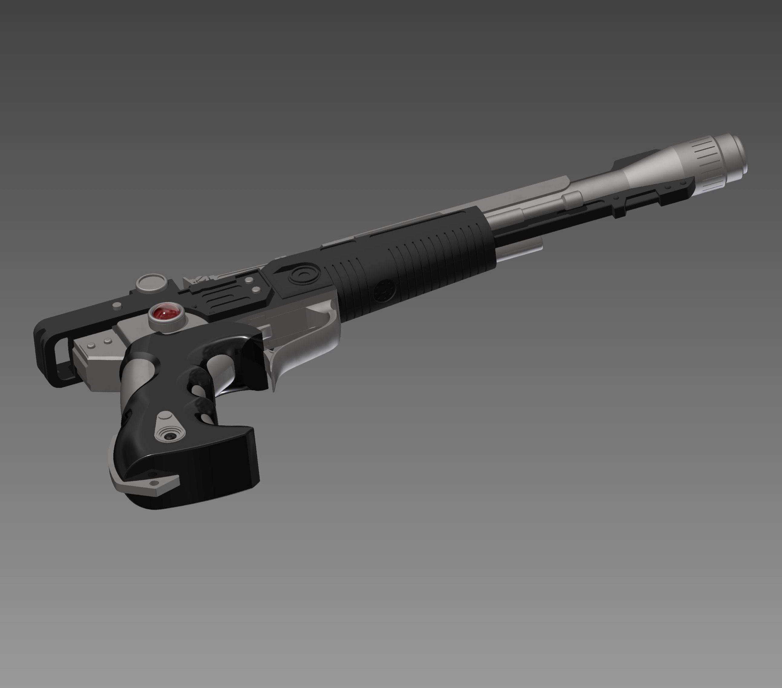 Mando Dual Blaster Cosplay Prop 3D print model_4