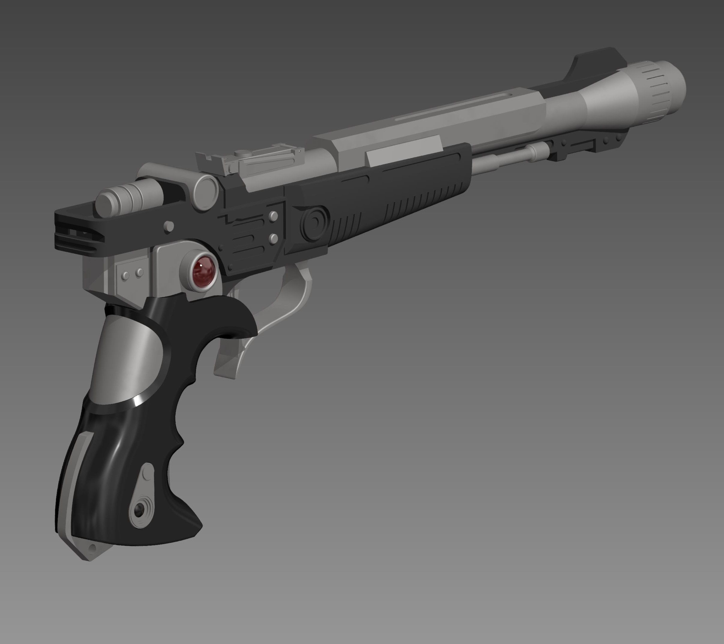 Mando Dual Blaster Cosplay Prop 3D print model_2