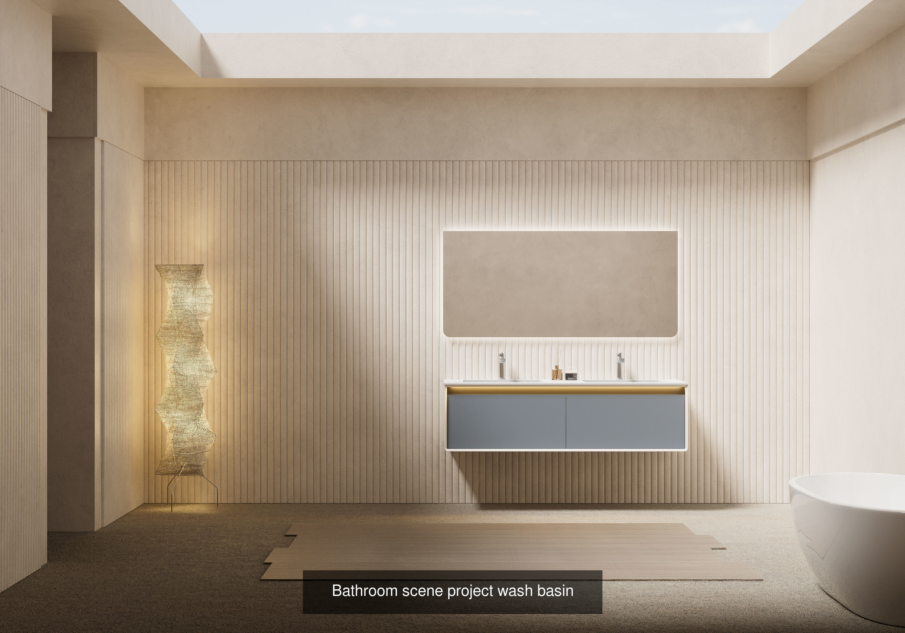 C4D octane render bathroom scene collection _1