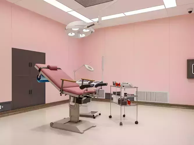 Hospital IVF Egg Retrieval operating room   3D model