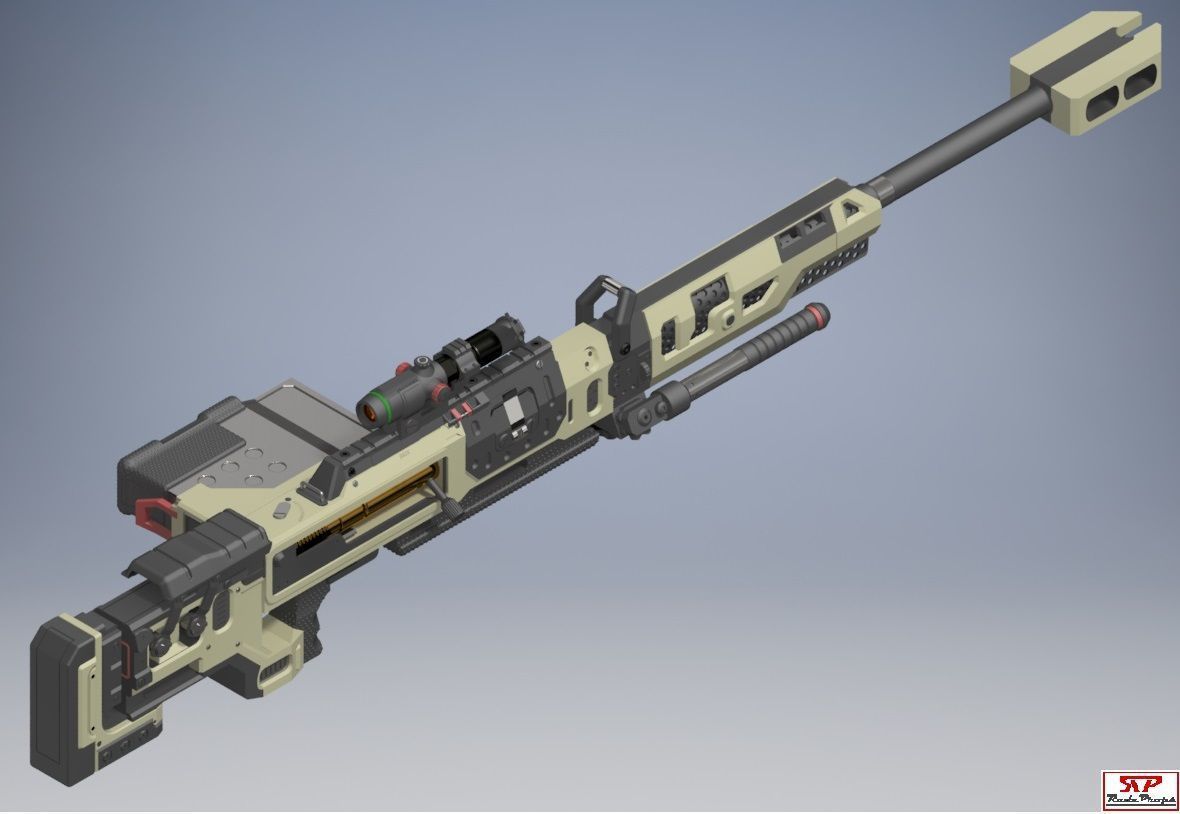 Apex Legends Kraber Cosplay Prop 3D print model_5