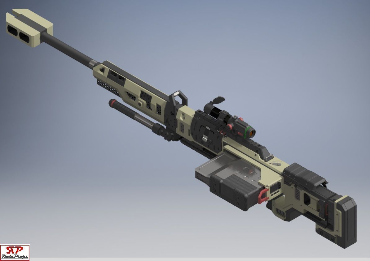 Apex Legends Kraber Cosplay Prop 3D print model_7