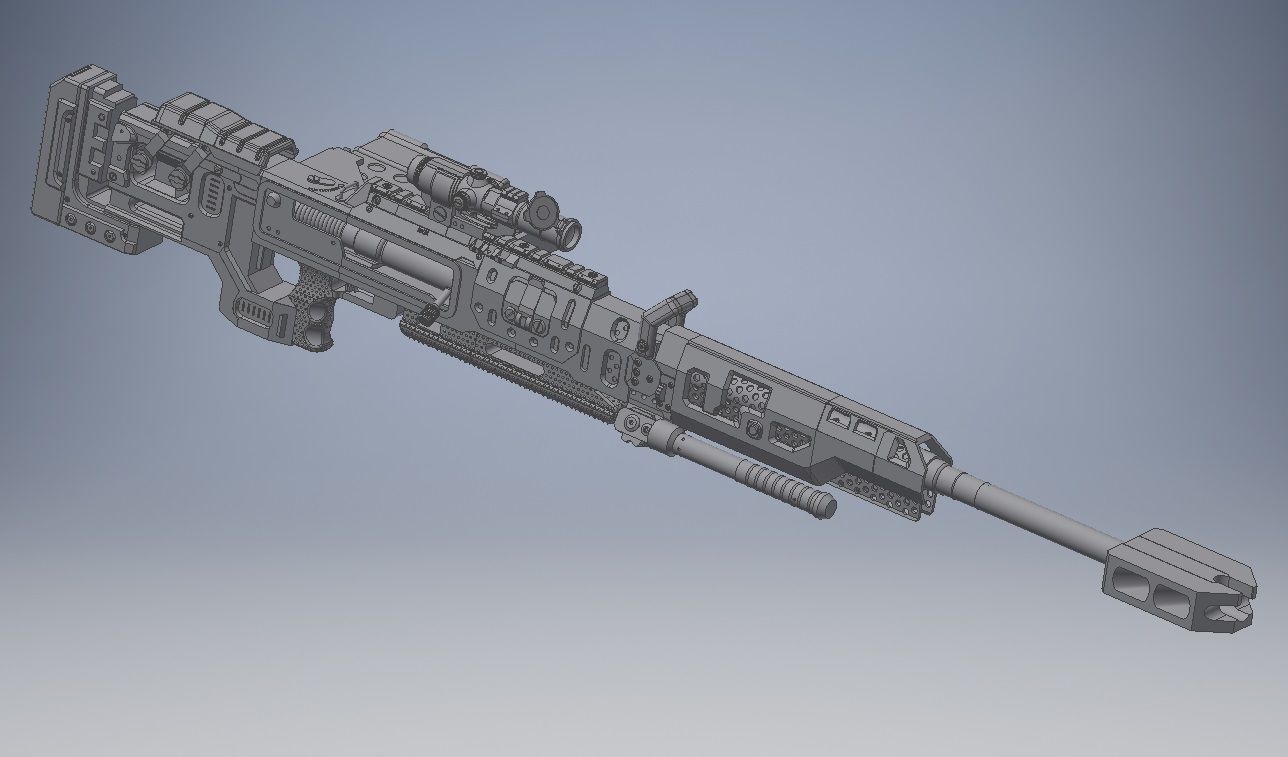 Apex Legends Kraber Cosplay Prop 3D print model_11