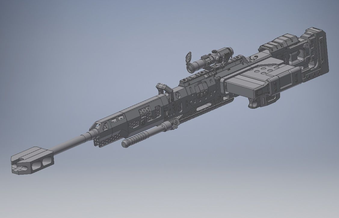 Apex Legends Kraber Cosplay Prop 3D print model_10