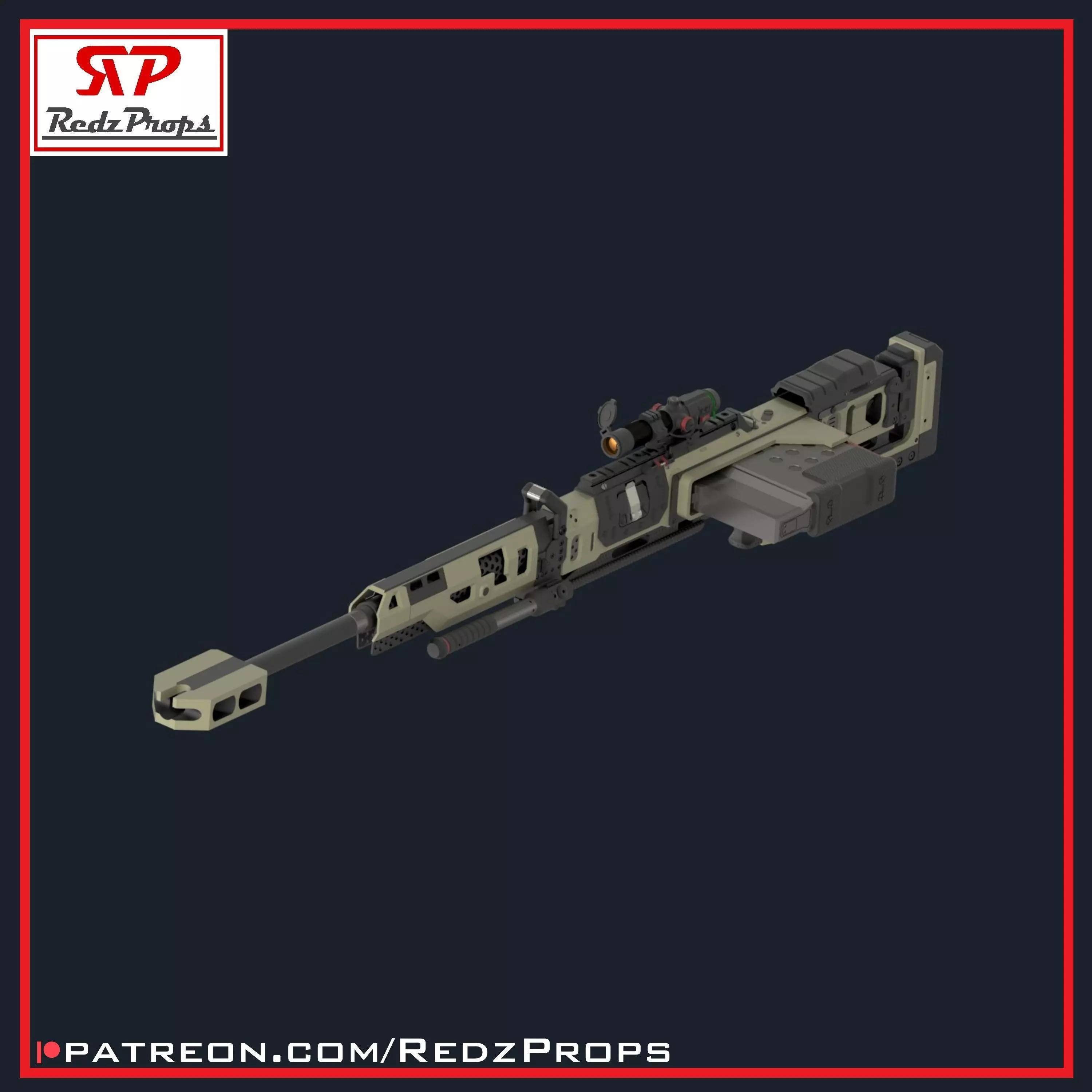 Apex Legends Kraber Cosplay Prop 3D print model_0