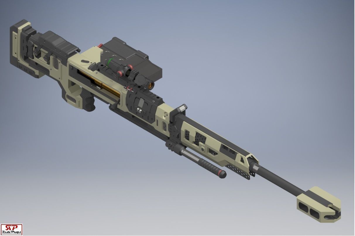 Apex Legends Kraber Cosplay Prop 3D print model_4