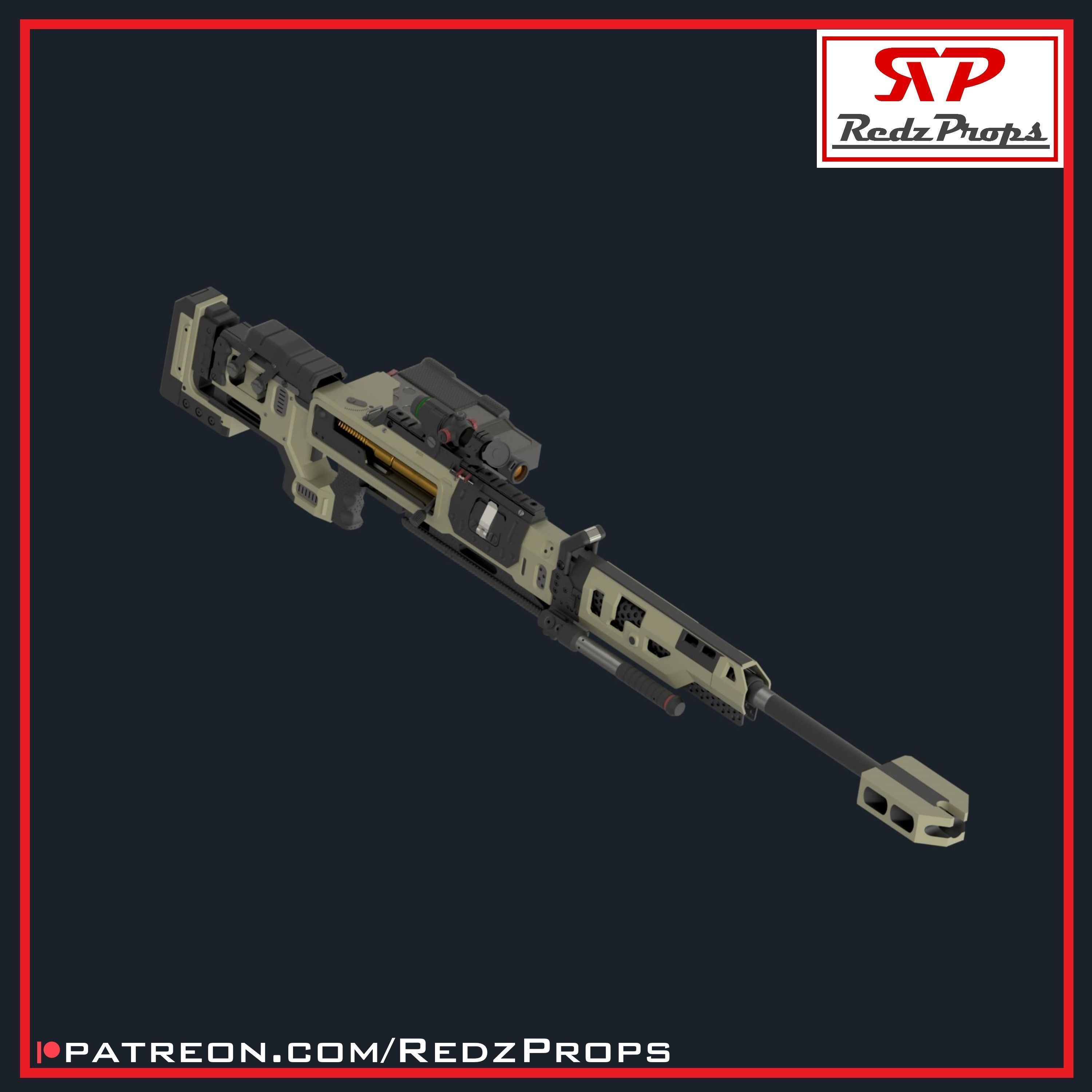 Apex Legends Kraber Cosplay Prop 3D print model_1