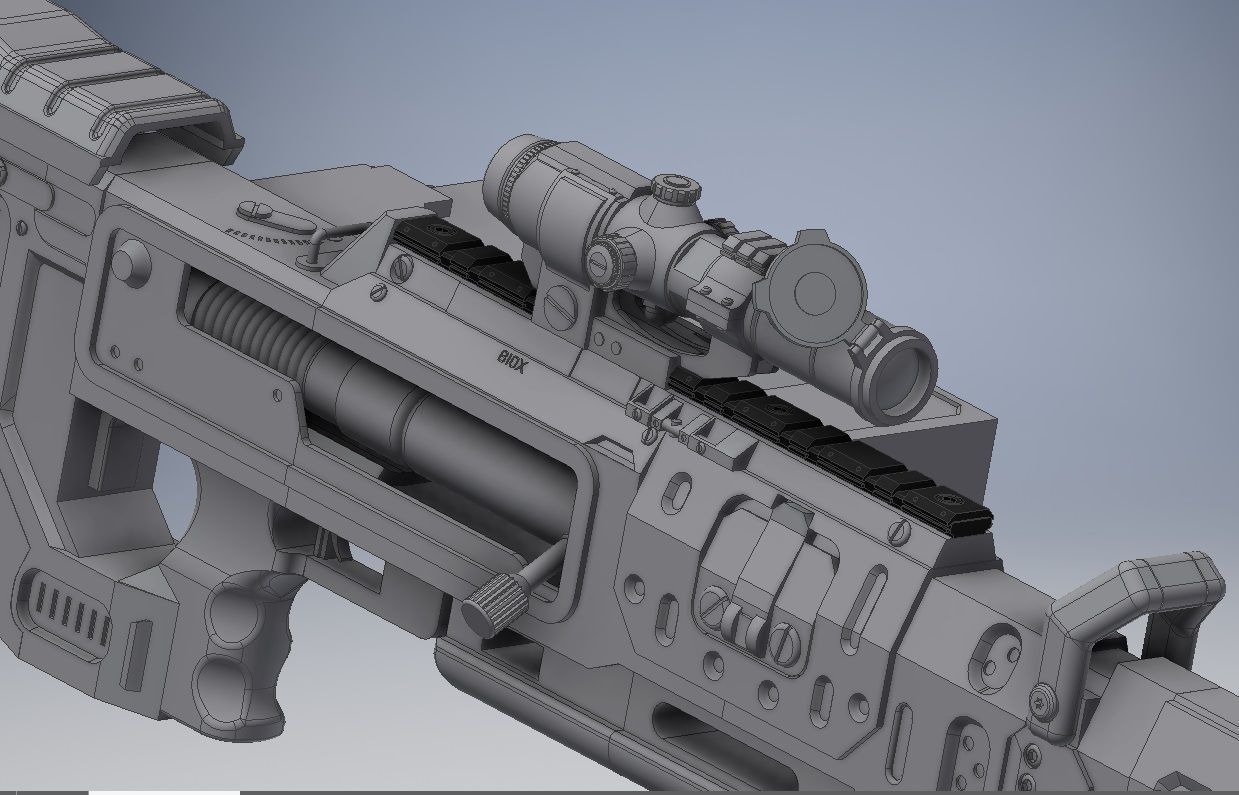 Apex Legends Kraber Cosplay Prop 3D print model_8