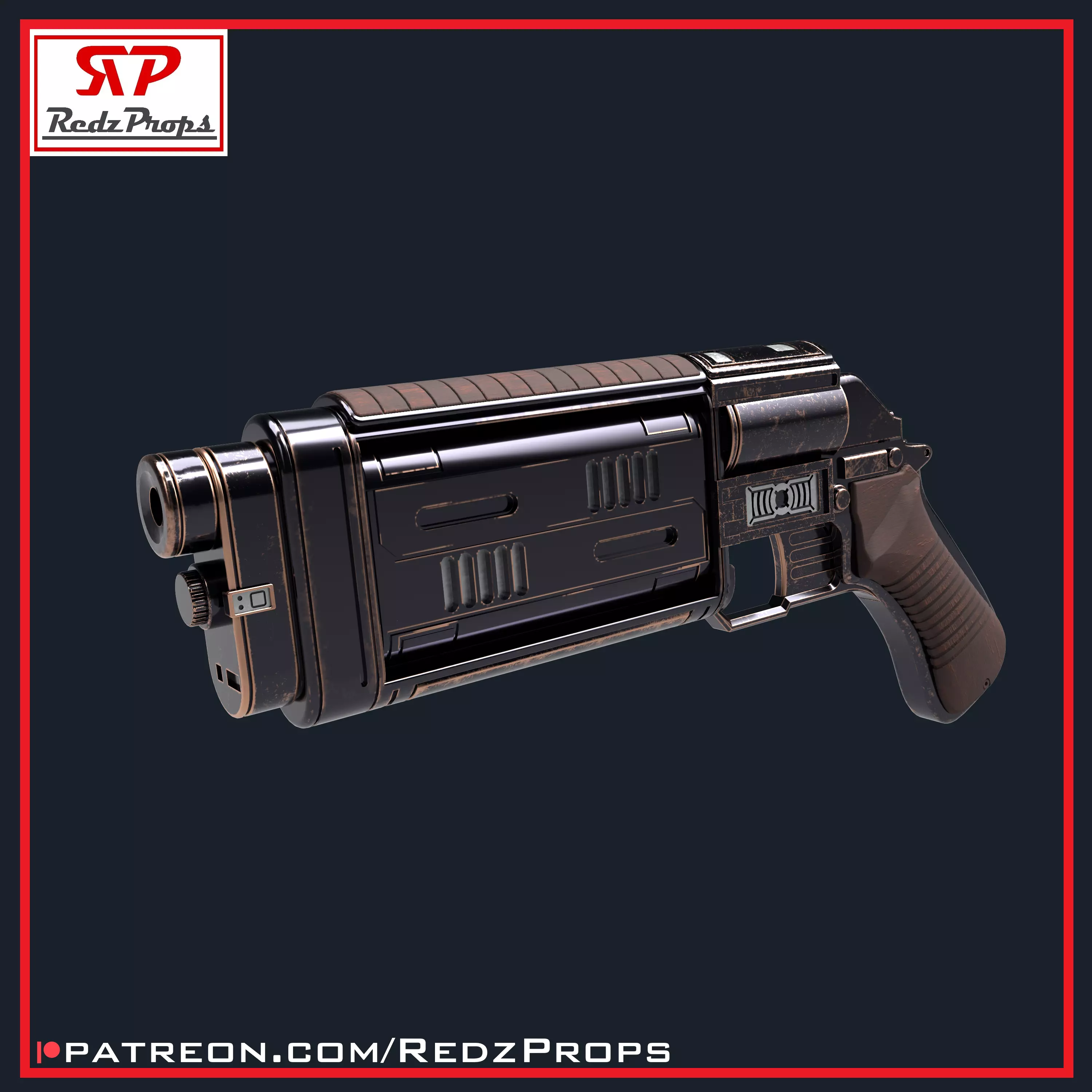 Andor Bryar MW-20 Blaster Cosplay Prop 3D print model_0